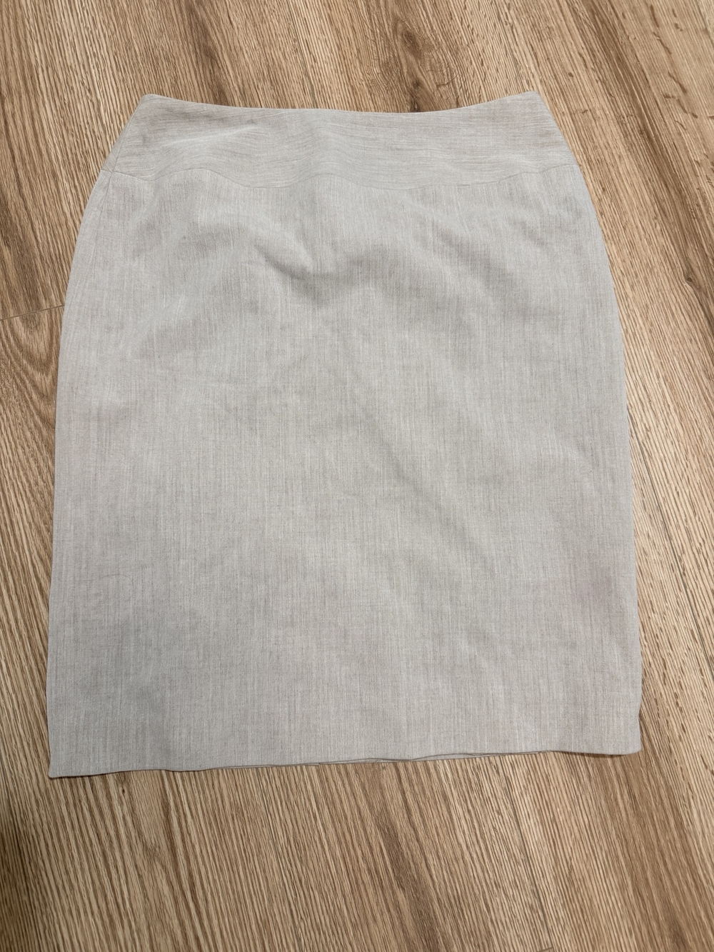 Sharagano Neutral Light Beige Pencil Skirt
